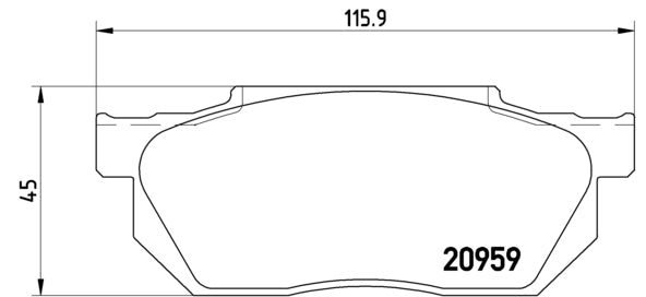 Pastiglie freno anteriori Honda cod.p28006