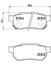 Pastiglie freno posteriori Honda cod.p28017