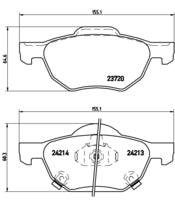 Pastiglie freno anteriori Honda cod.p28036