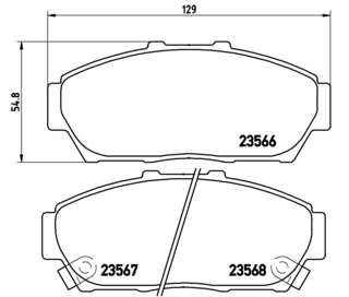 Pastiglie freno anteriori Honda cod.p28048