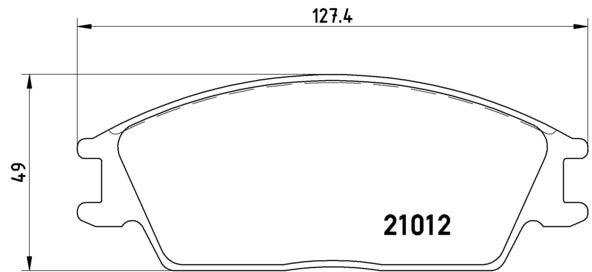 Pastiglie freno anteriori Hyundai cod.p30001