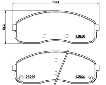 Pastiglie freno anteriori Kia cod.p30058