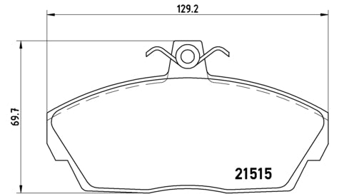 Pastiglie freno anteriori Land Rover cod.p44010