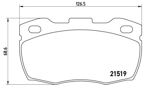 Pastiglie freno anteriori Land Rover cod.p44015