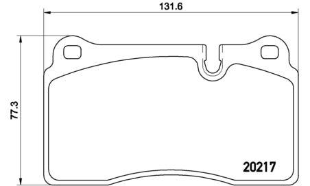 Pastiglie freno anteriori Land Rover cod.p44018