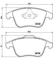 Pastiglie freno anteriori Land Rover cod.p44020