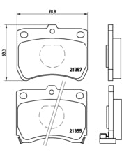 Pastiglie freno anteriori Mazda cod.p49013