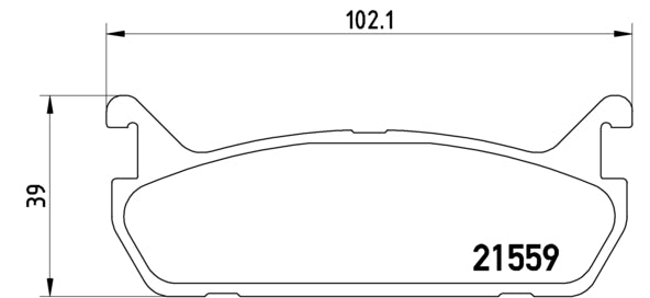 Pastiglie freno posteriori Mazda cod.p49015