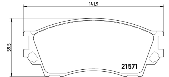 Pastiglie freno anteriori Mazda cod.p49019