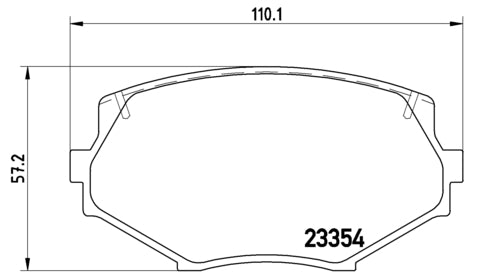 Pastiglie freno anteriori Mazda cod.p49020