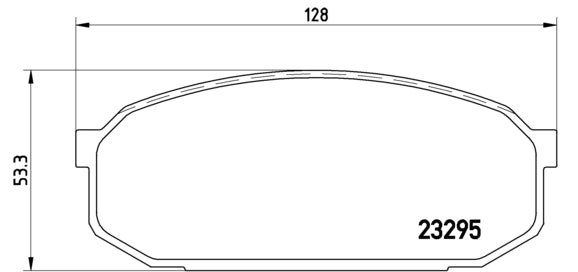 Pastiglie freno anteriori Mazda cod.p49022