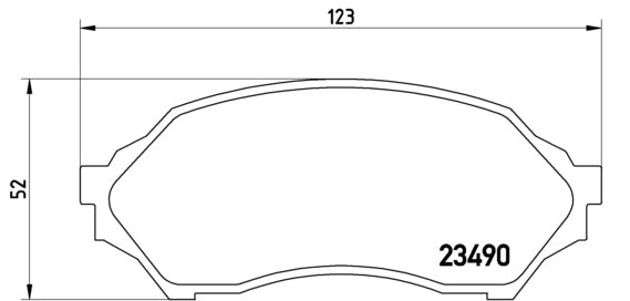 Pastiglie freno anteriori Mazda cod.p49027