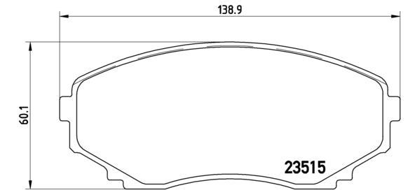 Pastiglie freno anteriori Mazda cod.p49028