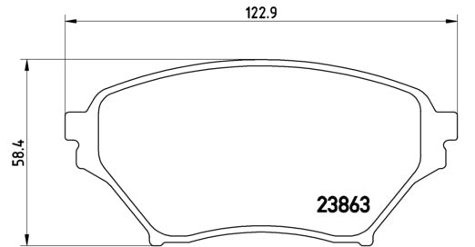 Pastiglie freno anteriori Mazda cod.p49029