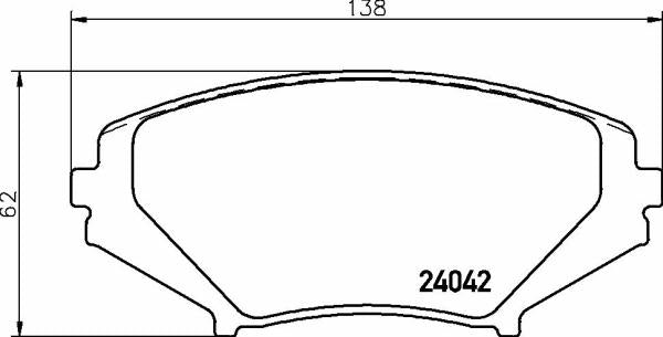 Pastiglie freno anteriori Mazda cod.p49034
