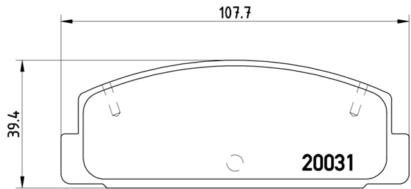 Pastiglie freno posteriori Mazda cod.p49037