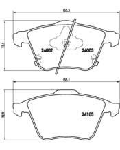 Pastiglie freno anteriori Mazda cod.p49038