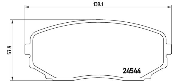 Pastiglie freno anteriori Mazda cod.p49040