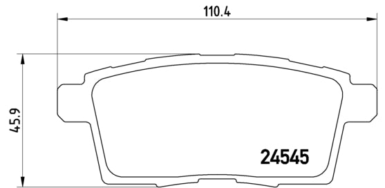 Pastiglie freno posteriori Mazda cod.p49041