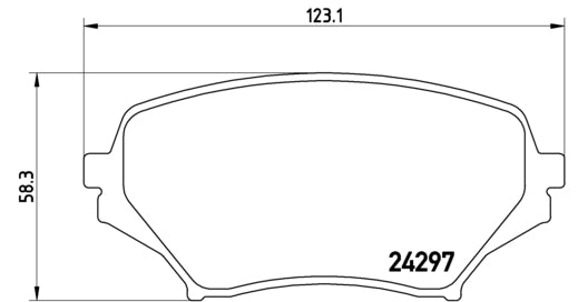 Pastiglie freno anteriori Mazda cod.p49043