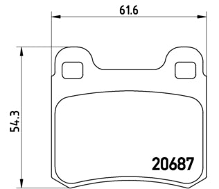 Pastiglie freno posteriori Mercedes cod.p50013