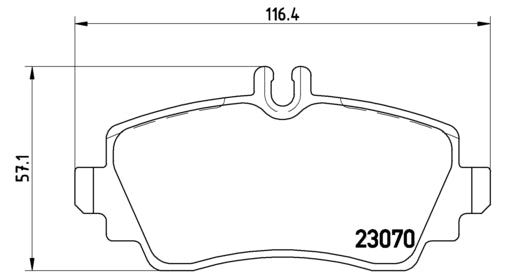 Pastiglie freno anteriori Mercedes cod.p50035