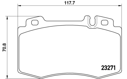 Pastiglie freno anteriori Mercedes cod.p50041