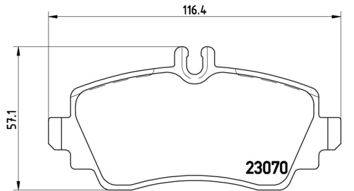 Pastiglie freno anteriori Mercedes cod.p50047