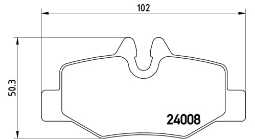 Pastiglie freno posteriori Mercedes cod.p50051
