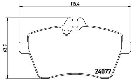 Pastiglie freno anteriori Mercedes cod.p50054