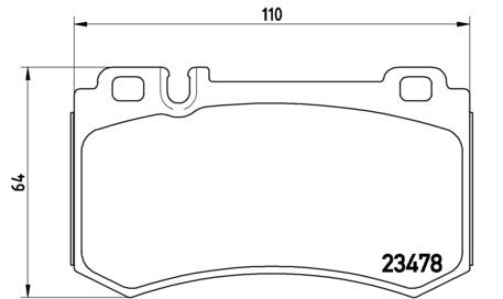Pastiglie freno posteriori Mercedes cod.p50061