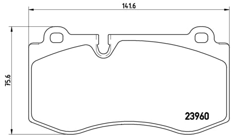 Pastiglie freno anteriori Mercedes cod.p50074