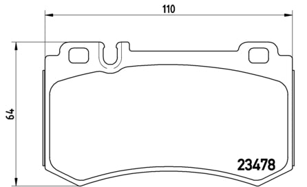 Pastiglie freno posteriori Mercedes cod.p50077