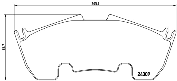 Pastiglie freno anteriori Mercedes cod.p50079