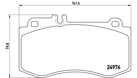 Pastiglie freno anteriori Mercedes cod.p50087