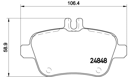 Pastiglie freno posteriori Mercedes cod.p50091