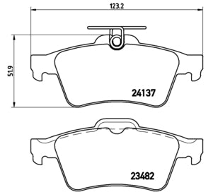 Pastiglie freno posteriori Mazda cod.p59042