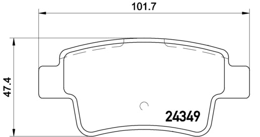 Pastiglie freno posteriori Opel cod.p59057
