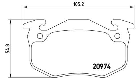 Pastiglie freno posteriori Peugeot cod.p61032