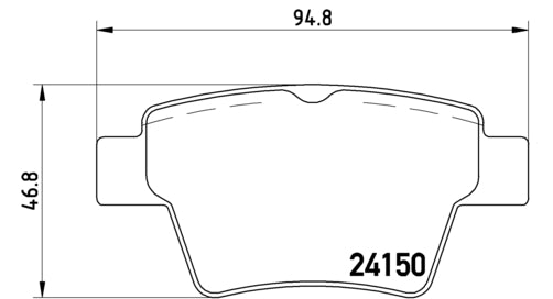 Pastiglie freno posteriori Peugeot cod.p61080