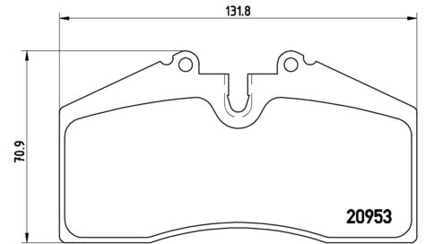 Pastiglie freno posteriori Porsche cod.p65005