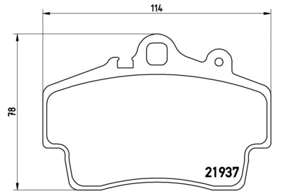 Pastiglie freno anteriori Porsche cod.p65007