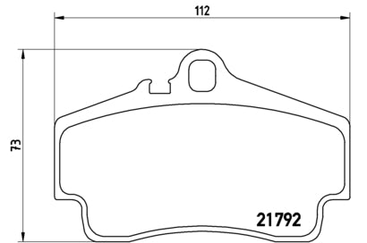 Pastiglie freno posteriori Porsche cod.p65008
