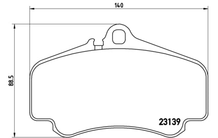 Pastiglie freno anteriori Porsche cod.p65011