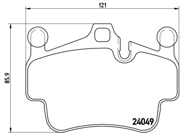 Pastiglie freno posteriori Porsche cod.p65014