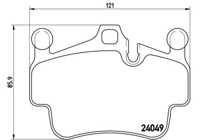 Pastiglie freno anteriori Porsche cod.p65015
