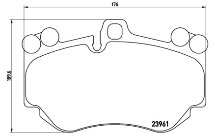 Pastiglie freno anteriori Porsche cod.p65016