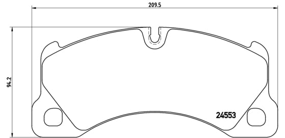 Pastiglie freno anteriori Porsche cod.p65017