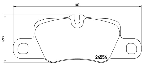 Pastiglie freno posteriori Porsche cod.p65023