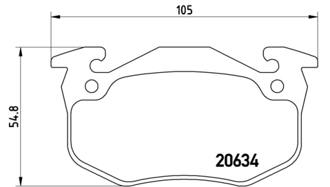 Pastiglie freno anteriori Renault cod.p68020